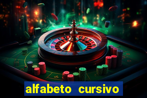 alfabeto cursivo para treinar caligrafia